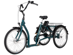 Pfautec Ally FM, elektrisches Dreirad mit Frontmotor, Korb und tiefer Einstieg