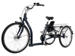 Pfautec Napoli 2, Elektro-Dreirad mit tiefem Einstieg und Einkaufskorb hinten